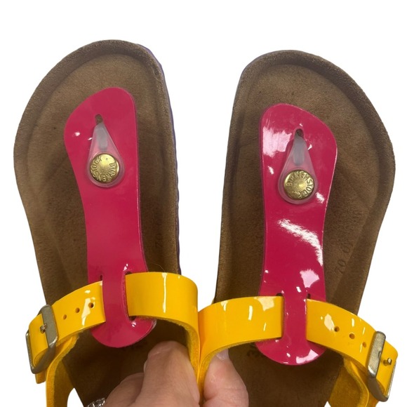 Birkenstock Kids Kairo Sandals Pink Purple Adjustable Strap Rainbow EU 30 Sz 12 - Picture 5 of 8